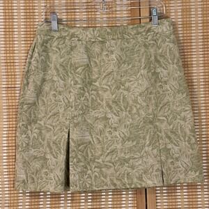EP Pro Womens 10 Skort Tropical Green Cream Golf Tennis Sportswear Activewear